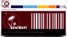What Societevegane.fr website looked like in 2018 (6 years ago)