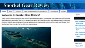 What Snorkelgearreview.com website looked like in 2018 (5 years ago)