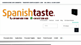 What Spanishtaste.it website looked like in 2018 (5 years ago)