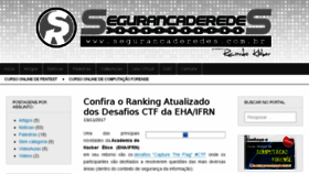 What Segurancaderedes.com.br website looked like in 2018 (8 years ago)