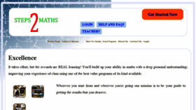 What Stepstomaths.com website looked like in 2018 (6 years ago)