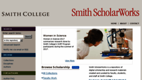 What Scholarworks.smith.edu website looked like in 2018 (5 years ago)