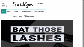 What Socialeyeslashes.com website looked like in 2018 (5 years ago)