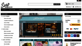 What Soapandthecity.fr website looked like in 2018 (7 years ago)