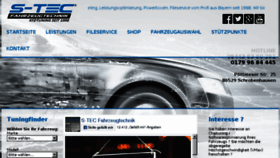 What S-tec-tuning.de website looked like in 2018 (6 years ago)