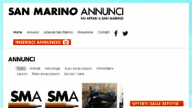 What Sanmarinoannunci.com website looked like in 2018 (5 years ago)