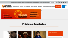 What Sinfonicadetenerife.es website looked like in 2018 (6 years ago)