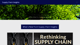 What Supplychaininsights.com website looked like in 2018 (5 years ago)