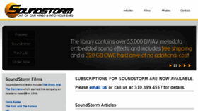 What Soundstorm.com website looked like in 2018 (5 years ago)