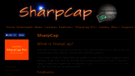 What Sharpcap.co.uk website looked like in 2018 (5 years ago)