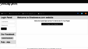 What Shadowave.info website looked like in 2018 (5 years ago)
