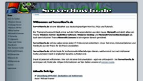 What Serverhowto.de website looked like in 2018 (6 years ago)