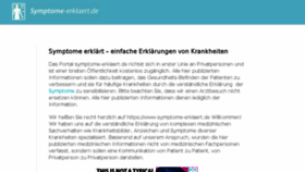 What Symptome-erklaert.de website looked like in 2018 (8 years ago)