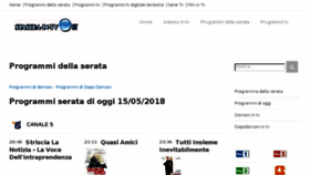 What Stasera-in-tv.it website looked like in 2018 (5 years ago)