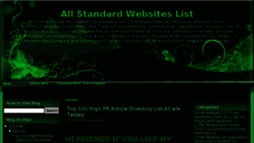 What Standardwebsites.blogspot.in website looked like in 2018 (6 years ago)