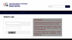 What Studentportal.gaposa.edu.ng website looked like in 2018 (5 years ago)