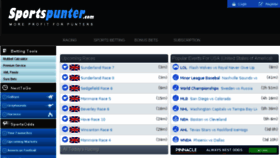 What Sportspunter.com.au website looked like in 2018 (5 years ago)