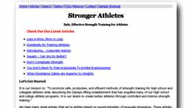 What Strongerathletes.com website looked like in 2018 (5 years ago)