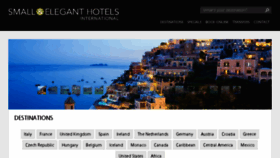 What Smallandeleganthotels.com website looked like in 2018 (5 years ago)