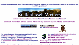 What Stellenboschwriters.com website looked like in 2018 (5 years ago)