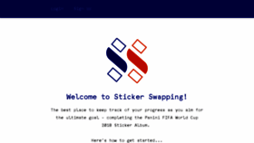 What Stickerswapping.com website looked like in 2018 (5 years ago)