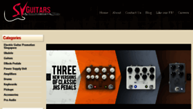What Svguitars.com website looked like in 2018 (5 years ago)