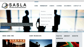 What Sasla.co.za website looked like in 2018 (5 years ago)