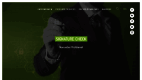 What Signature-check.de website looked like in 2018 (5 years ago)