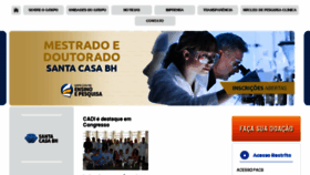 What Santacasabh.org.br website looked like in 2018 (5 years ago)