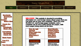 What Stampalbums.com website looked like in 2018 (5 years ago)