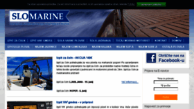 What Slomarine.si website looked like in 2018 (5 years ago)