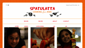 What Spatulatta.com website looked like in 2018 (5 years ago)
