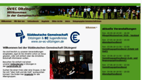 What Sv-ec-ditzingen.de website looked like in 2018 (5 years ago)