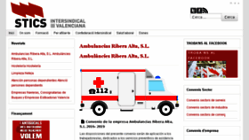 What Stics.intersindical.org website looked like in 2018 (6 years ago)