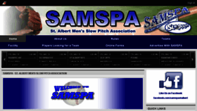 What Samspaslowpitch.com website looked like in 2018 (5 years ago)