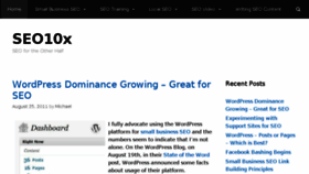What Seo10x.com website looked like in 2018 (5 years ago)