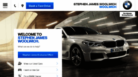 What Stephenjameswoolwichbmw.co.uk website looked like in 2018 (6 years ago)