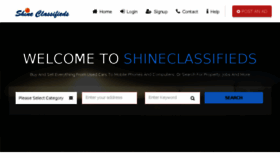 What Shineclassifieds.com website looked like in 2018 (5 years ago)