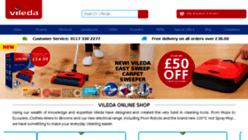 What Shop.vileda.co.uk website looked like in 2018 (6 years ago)