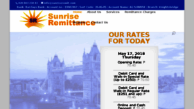 What Sunriseremit.com website looked like in 2018 (5 years ago)