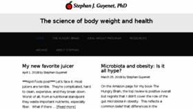 What Stephanguyenet.com website looked like in 2018 (5 years ago)