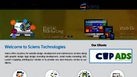What Scienstechnologies.com website looked like in 2018 (5 years ago)