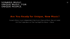 What Sonarismusic.com website looked like in 2018 (7 years ago)