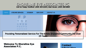 What Shorelineeye.com website looked like in 2018 (5 years ago)
