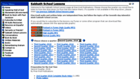 What Sabbathschoolstudy.org website looked like in 2018 (8 years ago)