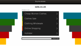 What Sale.co.uk website looked like in 2018 (5 years ago)