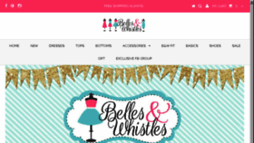 What Shopbellesandwhistles.com website looked like in 2018 (5 years ago)
