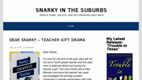 What Snarkyinthesuburbs.com website looked like in 2018 (5 years ago)