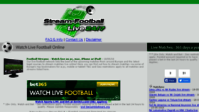 What Stream-football.net website looked like in 2018 (5 years ago)