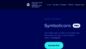 What Symbolicons.com website looked like in 2018 (5 years ago)
